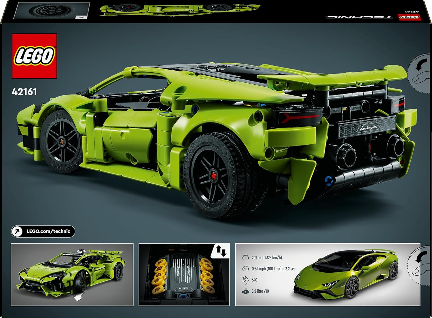 LEGO 42161 Technic Lamborghini Huracán Tecnica Spielzeugauto
